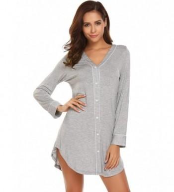 Ekouaer Womens Pajama Contrast Sleepwear