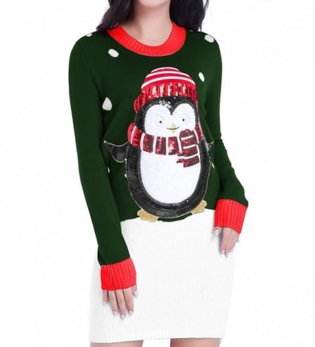 Christmas Sweater Shining Penguin Jumper