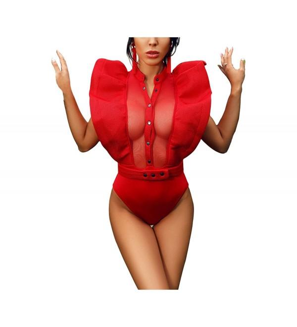 XIMAN Shoulder Bodysuit Leotards XX Large