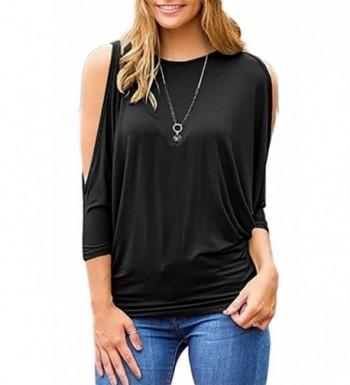 Farktop Womens Oversized Shoulder Sleeve