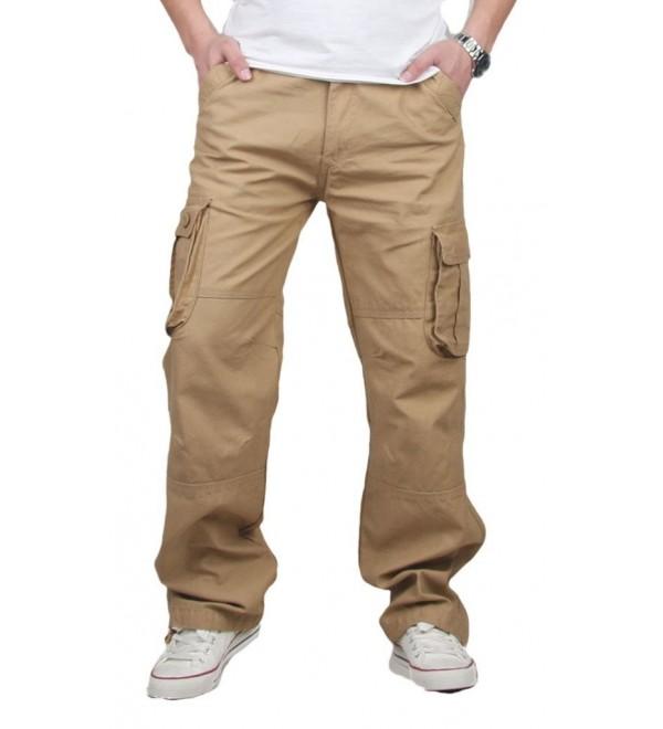 Men's Spring Cargo Long Pants Outdoor Wear Lightweight - Khaki ...