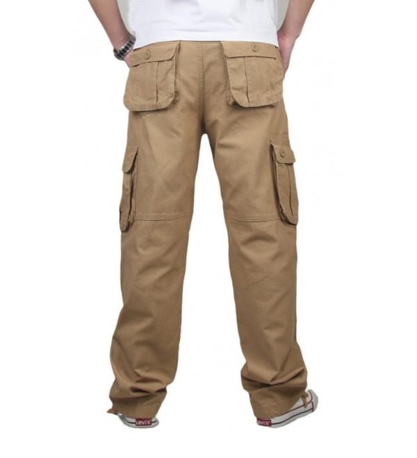 Men's Spring Cargo Long Pants Outdoor Wear Lightweight - Khaki ...