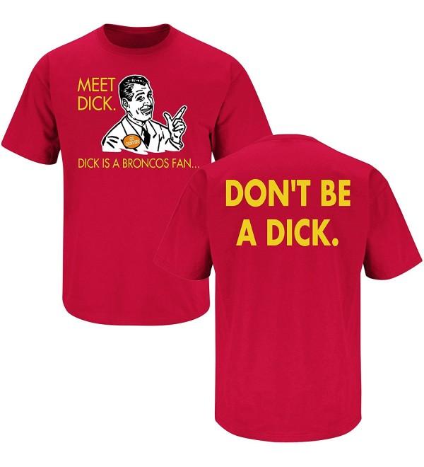 Kansas City Football Fans. Don't Be a Dick. (Anti-Broncos) Red T-Shirt ...