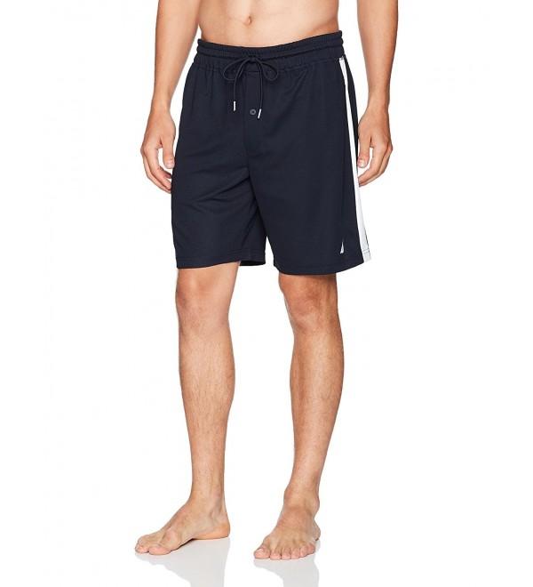 Men's Quick Dry Basic Sleep Short - Navy - C017WX7Q6XU