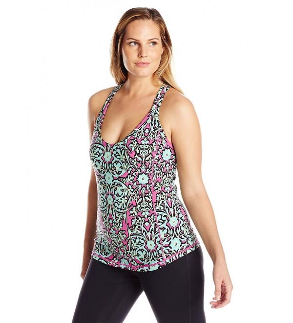 Women's Plus-Size Ariel Print Tank - Multi Floral - CY12EZGW6CV