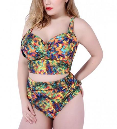 QZUnique Womens Vintage Swimsuit Swimwear