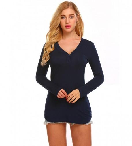 Cheap Designer Women's Henley Shirts Outlet Online