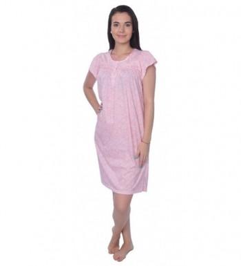 Womens Short Sleeve Cotton Nightgown