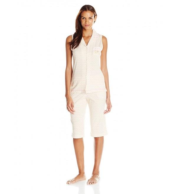 Aria Womens Sleeveless Collar Clamdigger