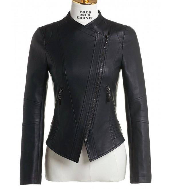 Chouyatou Collarless Perfect Cropped Leather