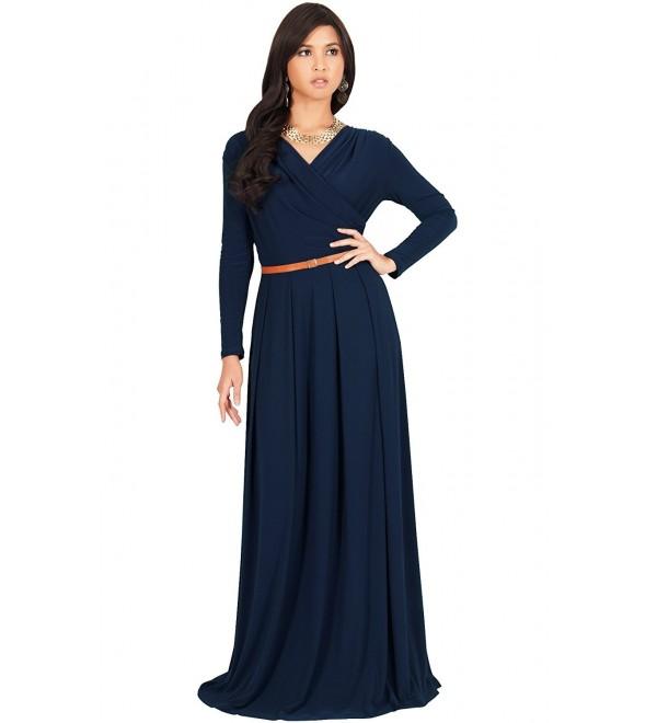 KOH Womens Sleeves Evening Dresses