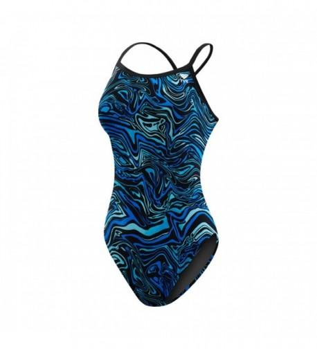 Women's Heat Wave Diamondfit Swimsuit - Blue - CD12FZK6N11