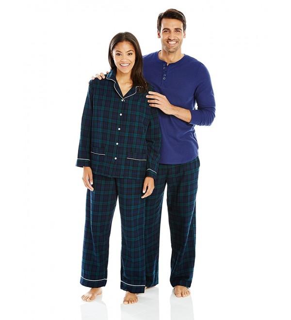 Lanz Flannel Plaid Pajama Green