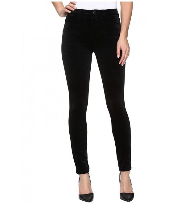 Blank Womens Velvet High Rise Skinny