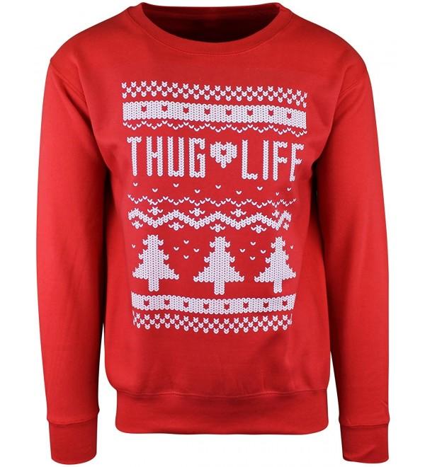 ShirtBANC Mens Christmas Crewneck Sweater