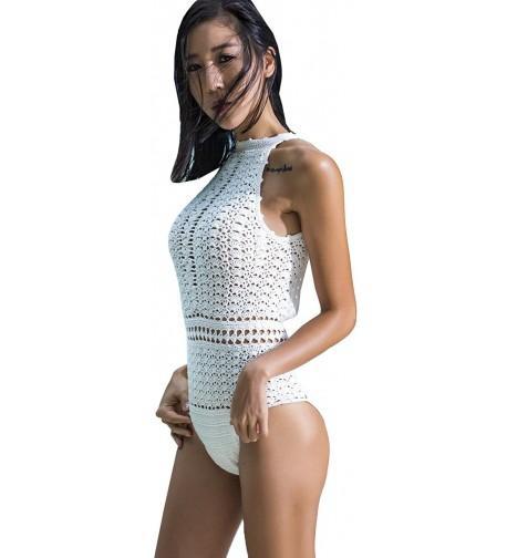 Bellady Womens Swimsuit Crochet Beachwear