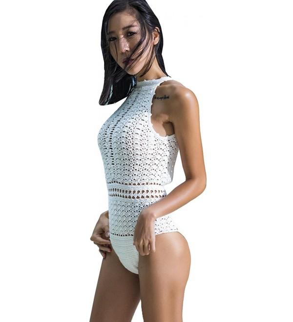 Bellady Womens Swimsuit Crochet Beachwear