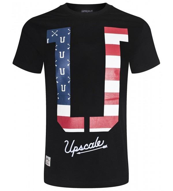 UPSCALE Mens American Graphic BLACK