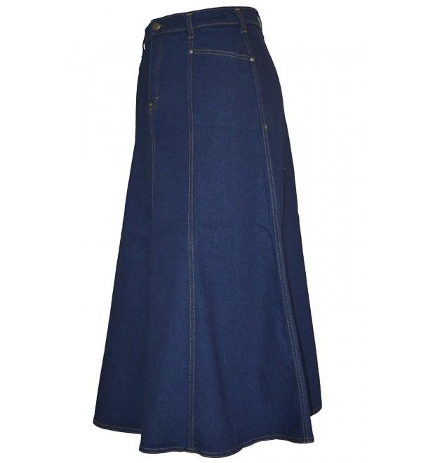 indigo denim skirt