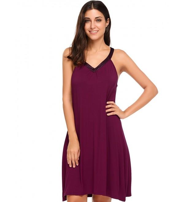 Goldenfox Womens Sleepdress Camisole Dresses