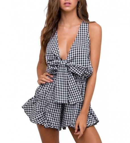 Glamaker Womens Romper Sleeveless Playsuit