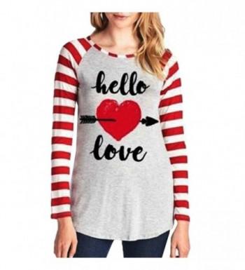 Yiluweinir Valentines Sweatshirt Pullover Blouses