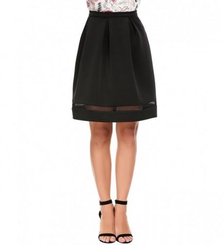 Zeagoo Pleated Skirts Vintage Classic