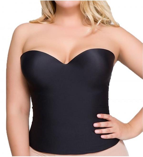 QT Strapless Convertible Bustier black