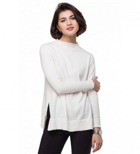 VILATTE Womens Turtleneck Pullover Sweater