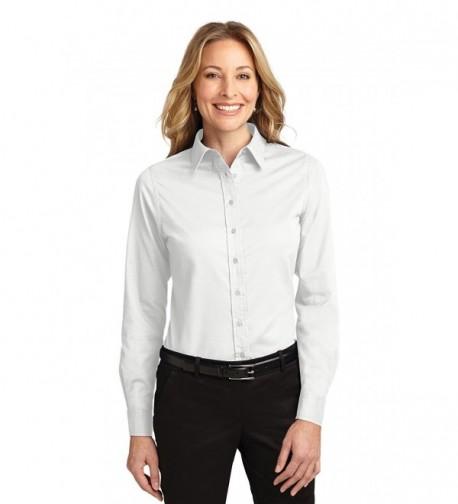 Port Authority Ladies Shirt White Stone Medium