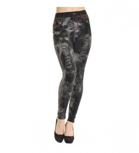 Angelina Ladys Leggings Faded Black