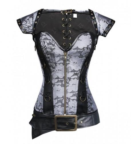 Charmian Womens Gothic Brocade Zipper