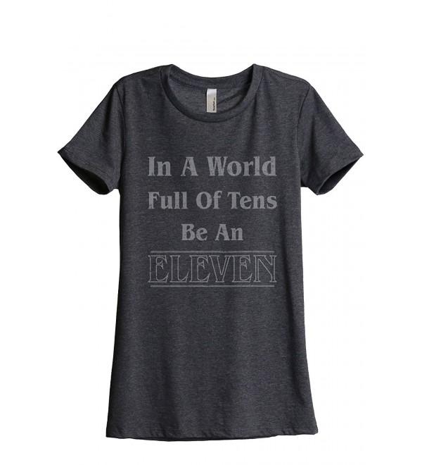 Eleven Womens Relaxed T Shirt Charcoal