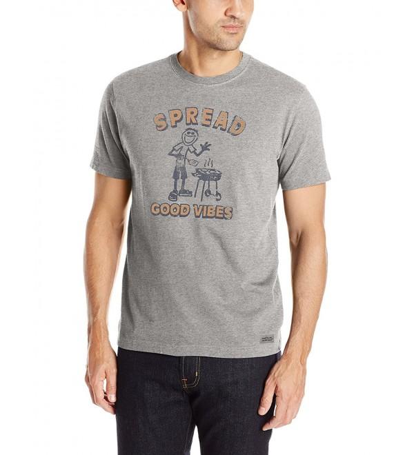 Men's Tried & True Vibes Grill Crusher Tee - Heather Gray - C7126050W67