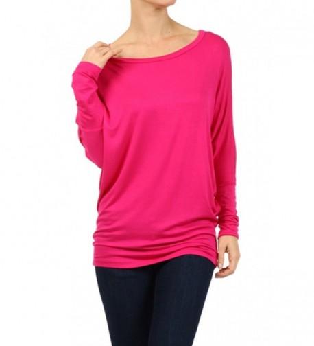 Basic Dolman Sleeve X LARGE FUCHSIA