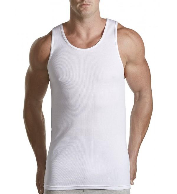 DXL Big and Tall Athletic T-Shirts 3-Pack - White - C917YU4KYUH