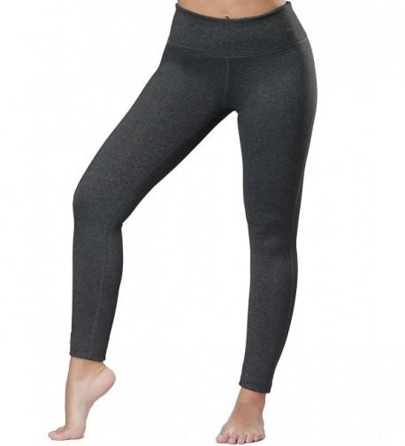 Women's Workout Yoga Pants Mid Waist Full Length Leggings - Charcoal ...