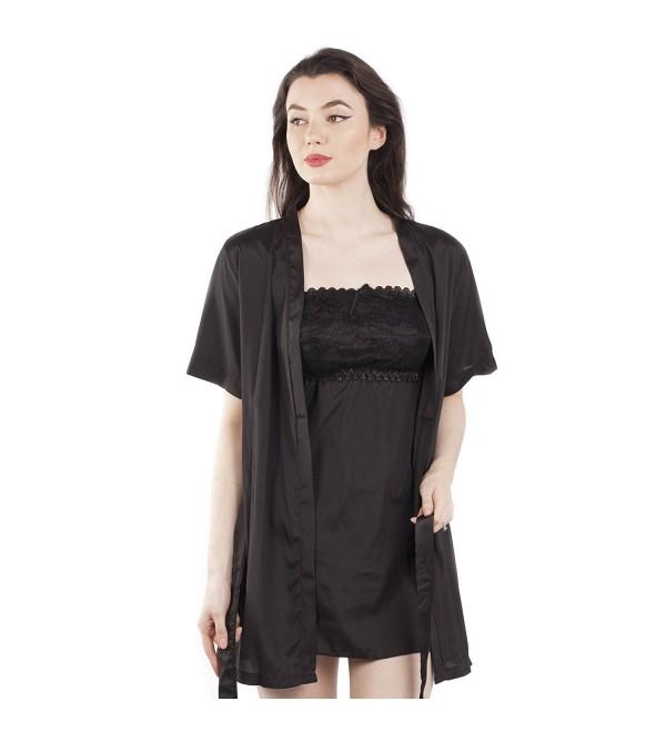 NTW 059 Black Chiffon Nightgown Sleeve