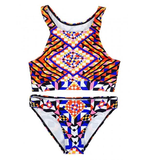 Futurino Womens Ethnic Tankini Swimsuit