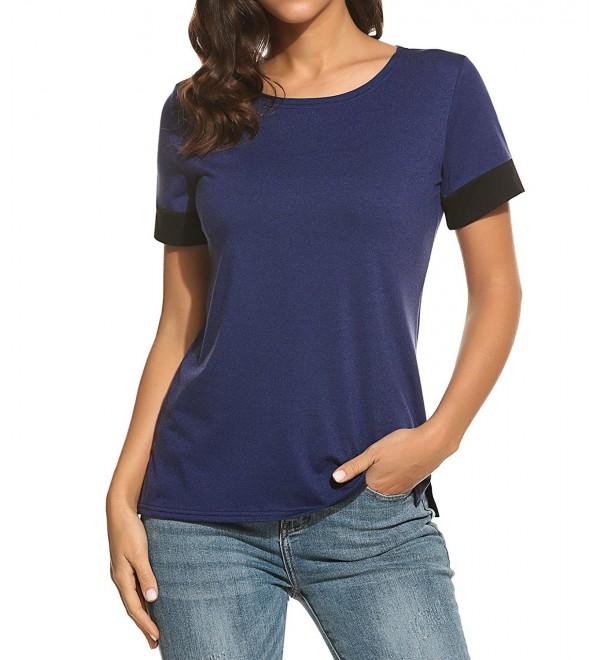 Bluetime Womens Contrast Sleeve Casual