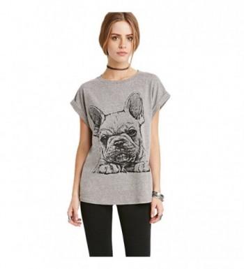 Fancy mano Womens Bulldog Sleeves T Shirt