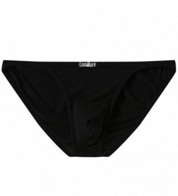 JINSHI Men's Bamboo Underwear Sexy Bikini Briefs Low Rise - N-1pack ...