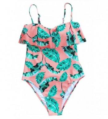 Cupshe Fashion Falbala Printing Swimsuits