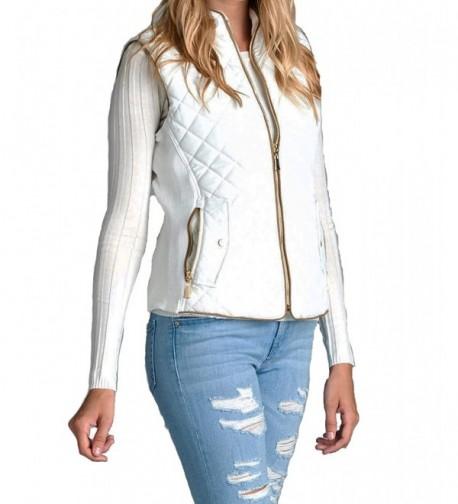 Womens Quilted Jacket Small White