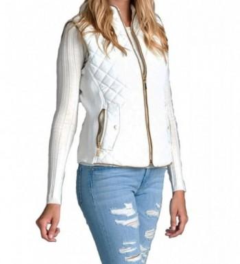 Womens Quilted Jacket Small White