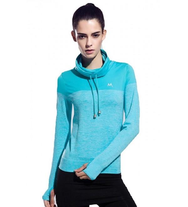 Running Shirts Women's Long Sleeve Pullover Yoga Sweatshirts With Thumb ...