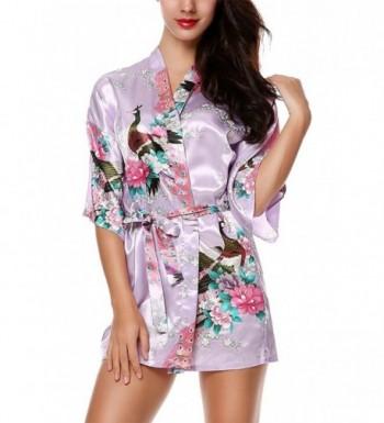 Cityoung Womens Peacock Floral Kimono