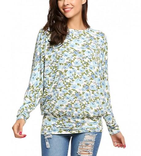 Beyove Printing Womens Batwing Sleeve