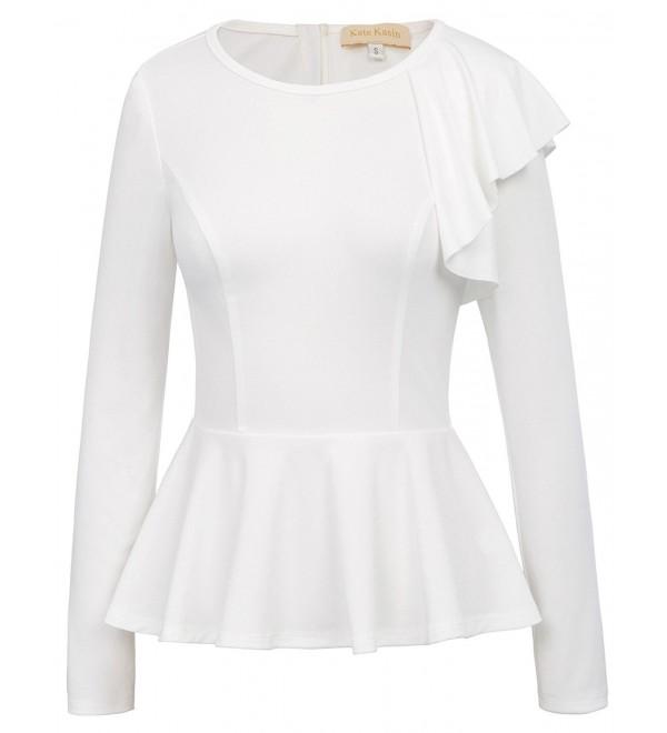 Kate Kasin Flared Elegant Peplum