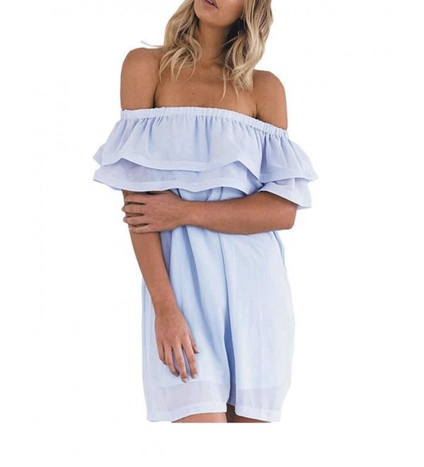 HONEY BOUTIQUE Shoulder Ruffles Strapless